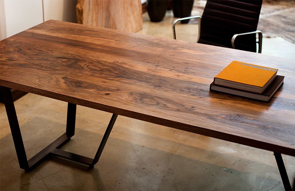 Desk, Walnut and steel